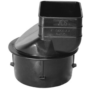 ADS HDPE Downspout Adapter Black 4 in. x 3.25 in. x 2.5 in.