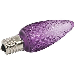 American Lighting LED C9 Dimmable E17 Base Faceted Purple