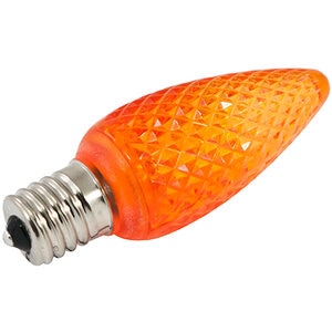 American Lighting LED C9 Dimmable E17 Base Faceted Orange