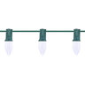 American Lighting Light Stringer C7 12 in. Socket Spacing 10A Fuse Polarized Male Plug No Female Socket 18 AWG SPT-2 100 ft. Green Wire