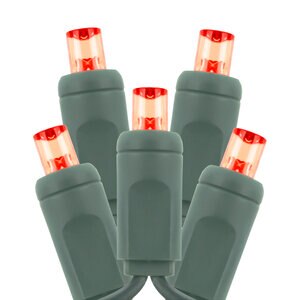 American Lighting STD LED 5MM,70 LED,4X4X4,120V,4.8W,RECTIFIED,2700K RED