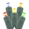 American Lighting Comm Coax Multi 5MM LT String 50 LED 6 in. SP 120V Green 20AWG Wire