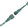 American Lighting Commercial Coaxial 5MM Light Strand Orange 50 LEDs 6 in. Spacing 2.4W 120V 20 AWG Green Wire 25 ft. 
