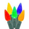 American Lighting Light String Commercial Coaxial C6 120V 50 LED 6 in. Spacing 20AWG Wire Green