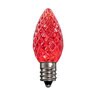 American Lighting LED C7 Dimmable E12 Base Faceted Red