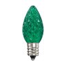 American Lighting LED C7 Dimmable E12 Base Faceted Green