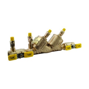 Apollo 4A Double Check Valve Assembly 1-1/2 in. Bronze with Ball Valves