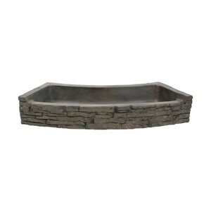 Aquascape Rear Spill Curved Stacked Slate Topper 