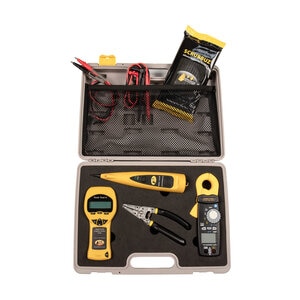 Armada 2-Wire Test Kit Includes ProCase, Pro50 Digital Tester, Pro210F Tone Probe, Pro95i Milliamp Clamp Meter, Pro55 Stainless Wire Stripper, 1-Pack Scrubbuz Wipes