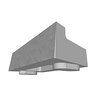 Barkman MagnumStone Wall Boulder Face Half High Top Unit 12 in. x 48 in. x 24 in. Natural Grey (2 pc./pallet)