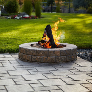 Barkman Stackstone Fire Pit Sierra Grey