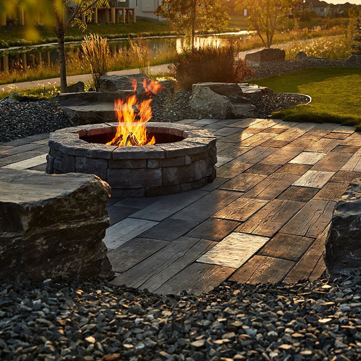 Barkman Rosetta Belvedere Fire Pit Northern Charcoal | SiteOne CA