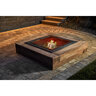 Barkman Bridgewood Wall Fire Pit Cedar Brown
