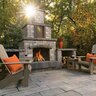 Barkman Quarry Stone Fireplace