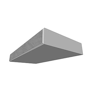 Barkman MagnumStone Wall Step/Cap Unit 48 in. x 24 in. x 6 in. Natural Grey (8 pc./pallet)