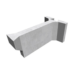 Barkman MagnumStone Wall Large Extender Unit 24 in. x 48 in. Natural Grey (2 pc./pallet)