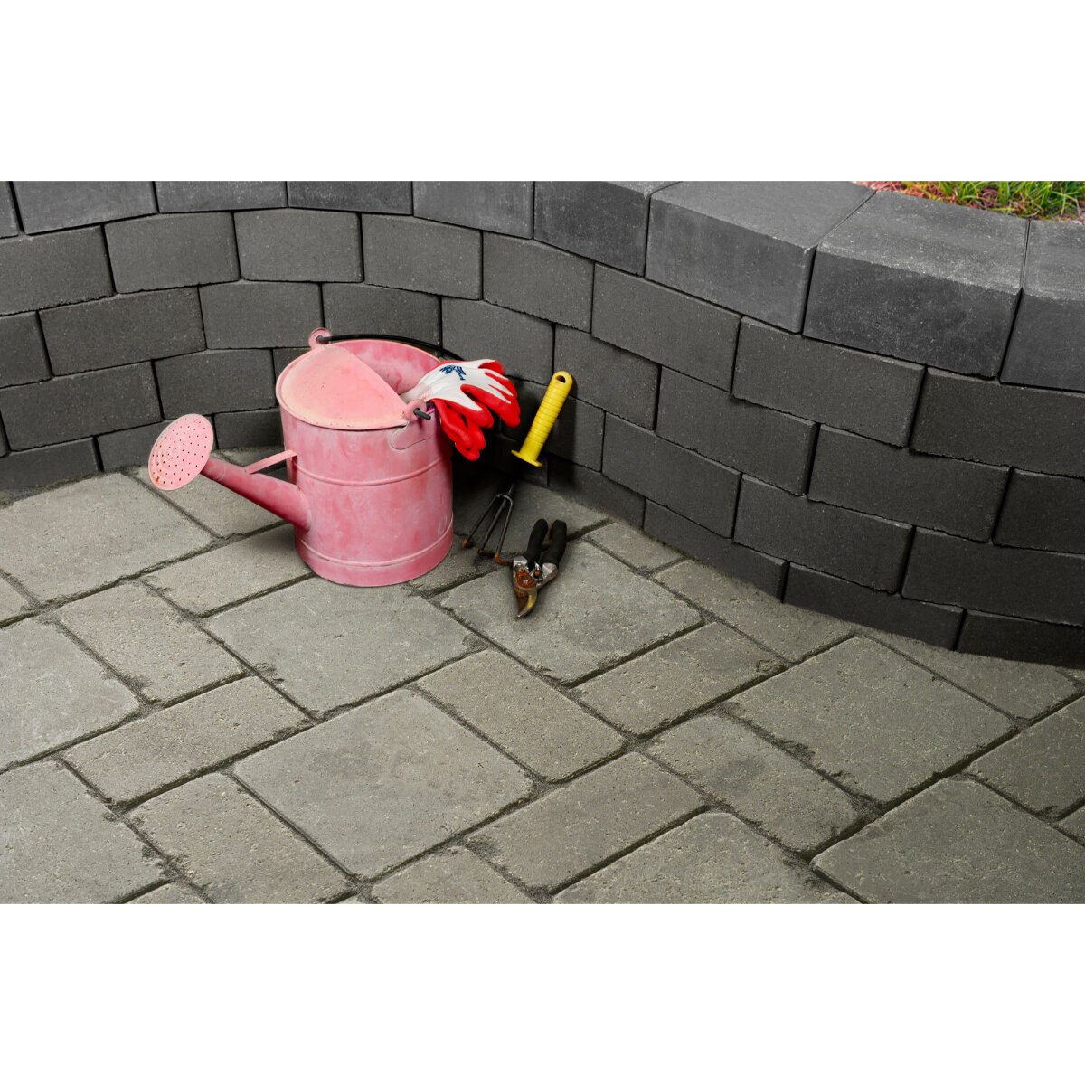 Barkman Stackstone Smooth Advanced Corner Charcoal 3.93 in. x 11.54 in ...