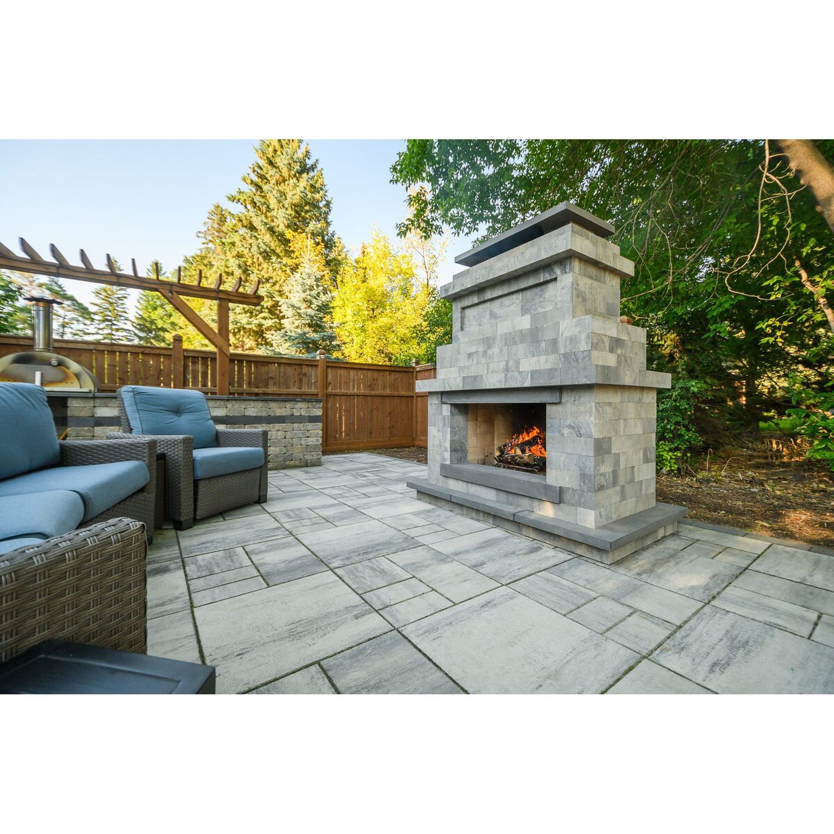 Barkman Caliber Stone Panel 24 in. x 42 in. x 2 in. Charcoal (1 pc ...
