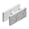 Basalite Masonry Block Split Face 20 cm x 40 cm x 20 cm 8 in. x 16 in. x 8 in. (90 pc./pallet)