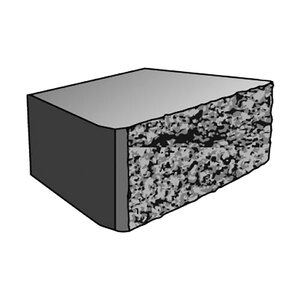 Basalite Garden Stack Cap Unit Ebony (180 pc./pallet)
