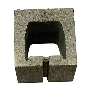 Basalite Masonry Block 20 cm Half Gray 8 in. x 8 in. (144 pc./pallet)