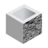 Basalite Masonry Block 20 cm Half Gray 8 in. x 8 in. (144 pc./pallet)