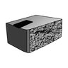 Basalite Garden Stack Return/Corner Unit Ebony 10 in. x 4 in. x 6-6/7 in. (48 pc./pallet)
