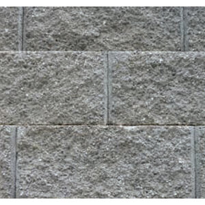 Basalite Valley Stone Block Half 8 in. H x 9 in. L x 12 in. D Gray (48 pc./pallet)