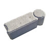 Belgard Icon Edger Gray 12 in. x 3-1/2 in. x 4 in. (200 pc./pallet)