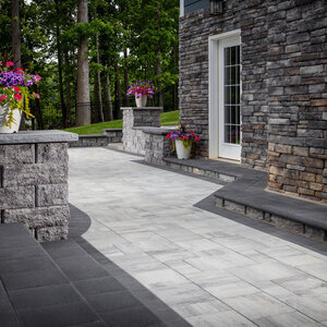Belgard Dimensions 12 3 pc Smooth Finish Tofino Gray 80mm (120 sq. ft./pallet)