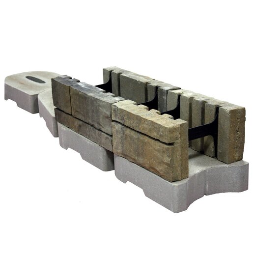 Belgard U Start Base Block Retaining Wall Starter Gray (56 pc./pallet ...