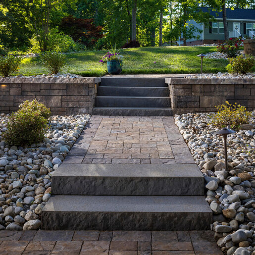 Belgard Landings Classic Standard Step Unit Blue Stone 48 in. x 18 in ...