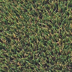 Bella Natures Best Synthetic Turf 70 oz. Face Weight (98 oz. Total) 1-3/4 in. Olive Green/Forest Green/Tan Blades Dry Yellow/Fern Green Thatching