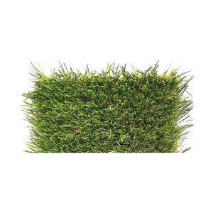 Bella Classic Synthetic Turf 52 oz. Face Weight (80 oz. Total) 1-5/8 in. Emerald Green/Forest Green Blades Dry Yellow/Forest Green Thatching