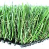 Bella Park Royal Synthetic Turf 71 oz. Face Weight (99 oz. Total) 1-3/4 in. Emerald Green/Field Green Blades Dry Yellow/Forest Green Thatching