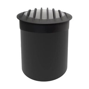 Black Diamond PAR36 GRATE Flat Top Well Light w/ PAR36 7W 2700K 30Deg. Lamp