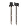 Fixture, 3Watt, 2700K, 8-15VAC/DC, IP68, Black; includes 90/200 Shield; Black Shield & Stainless Steel Stake with Screws/Nuts