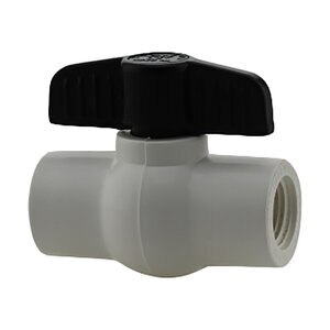 Boshart 1 in. BII PVC Slip Ball Valve (S x S)