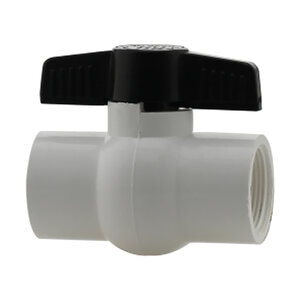 Boshart 1-1/4 in. BII PVC Threaded Ball Valve (FIPT x FIPT)