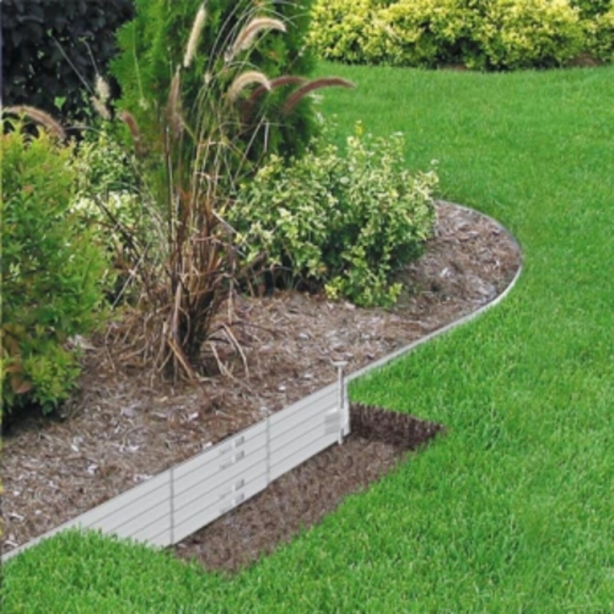 BrickStop EdgeStar Aluminum Landscape Edging 1/8 in. x 4 in. x 8 ft ...
