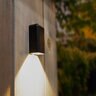 Brilliance Guadalupe Wall Light Blackened Brass 2700K 90 Degree 8-15VAC 200 Lumen IP65