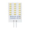Brilliance LED Rectangle G4 Wafer Bipin 2700k 2W