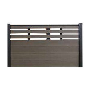 Cleanline Mid-Trellis Dark Gray 6 ft. x 6 ft.