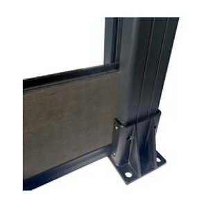 Cleanline Fence Post Aluminum Black 9 ft.