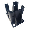 Cleanline Fence Post Base Aluminum Black