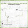 2 in. PVC Pipe SDR-26 CL 160 Bell End
