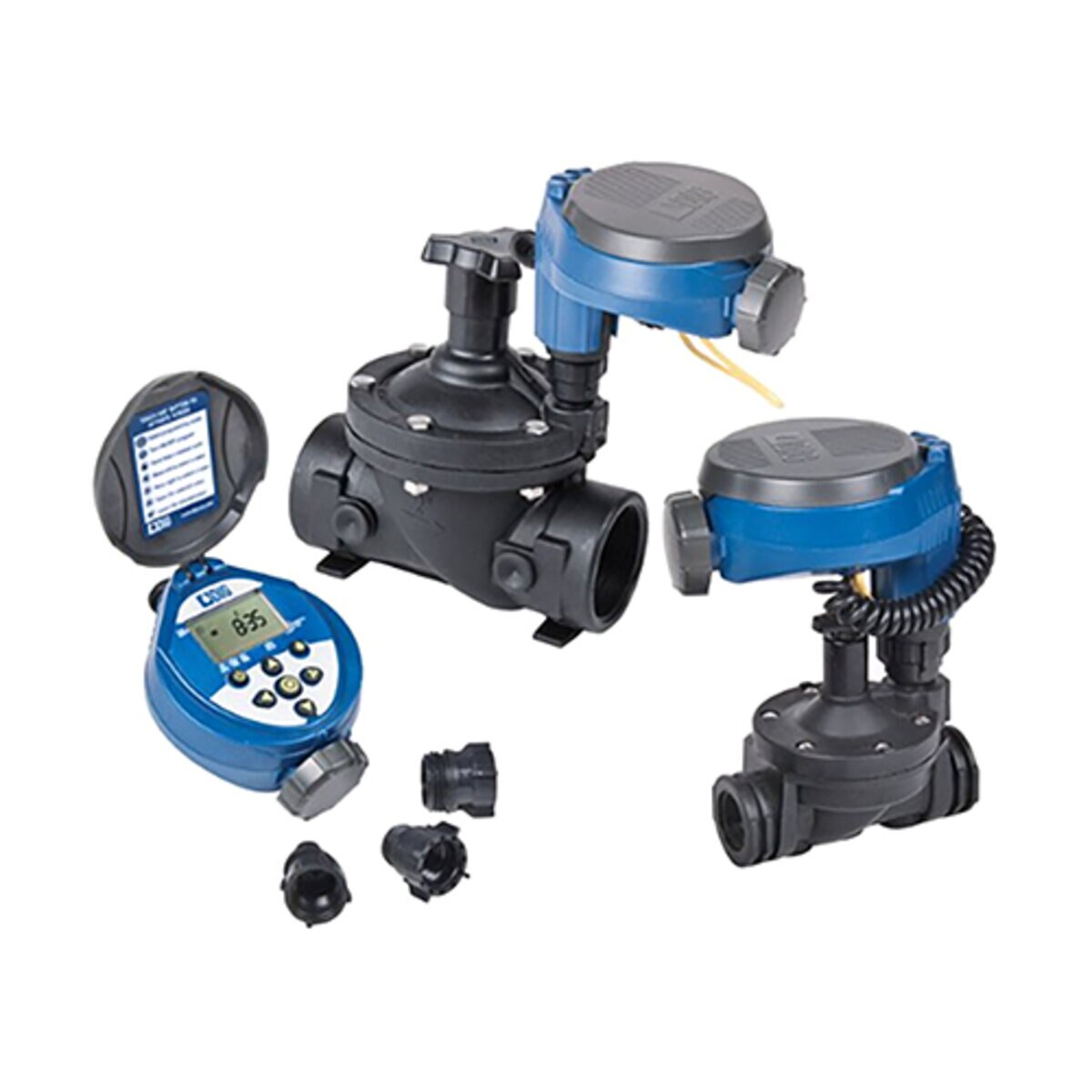 DIG Single Station Battery Operated Controller w/3 Valve Adapters ...