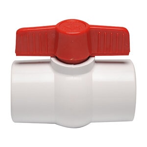 Dura 1-1/2 THREADED BALL VALVE WHITE DURA