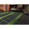 Enmon Tile Benelux Collection Porcelain Tile Black 12 in. x 24 in. x 2 cm