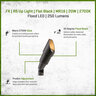 FX RS Up Light Flat Black MR16 20W 2700K Flood LED